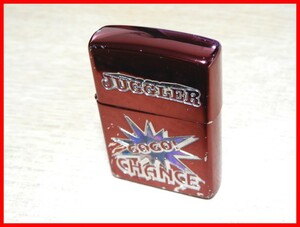 ★★ＺＩＰＰＯ★ ジッポーライター　D-21　☆ジャグラー　レッド　Zippo　GO GO CHANCE ☆　中古★G576