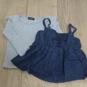 BeBe トップス 長袖Tシャツ キャミソール セット 女の子