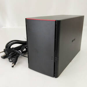 中古☆Buffalo NAS LinkStation RAID対応 LS220DNB Series LS220DN0602B 6TB WD-RED 3TBx2 WD30EFRX 外付USB対応