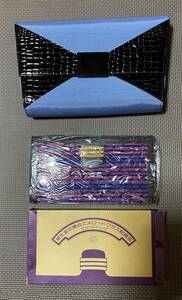 [ free shipping / prompt decision ]( beautiful goods ) Shiseido clutch bag second bag attaching pouch Shiseido flower ..