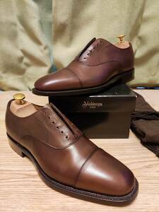 【１回のみ外履き】Church’s（チャーチ）・ロイヤルコレクションHENRY（ヘンリー）・濃茶・ストレートチップ・サイズ6・イギリス製・革靴