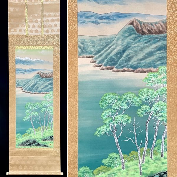 年最新ヤフオク!  彩色山水日本画の中古品・新品・未使用品一覧
