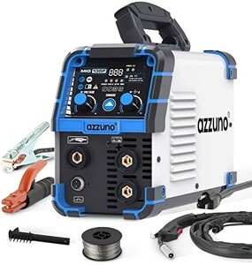 # free shipping #AZZUNO semi-automatic welding machine 135 MIG/MMA/LIFT TIG non gas welding machine 100V 135A flux entering wire 