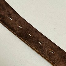 ウエスタンベルト　スクエア バックル　LEATHER/本革　レザー　ブラウン/焦げ茶系_画像10