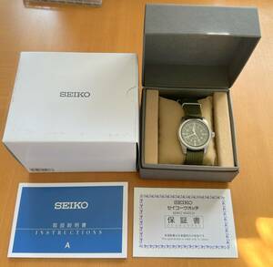 SCXP163 SEIKO SELECTION SUSデザイン復刻モデル ナノユニバース カーキ