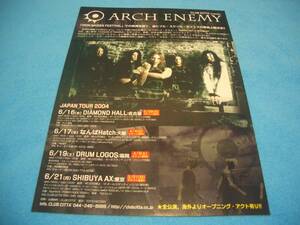 ★アンジェラ・ゴソウ★ARCH ENEMY【来日公演チラシ】マイケル・アモット / JAPAN TOUR 2004 / クリストファー / アーチ・エネミー