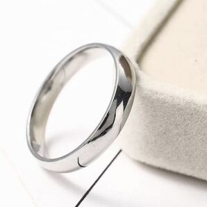 新品　15号　ステンレスリング シルバー 銀 ユニセックス 金属アレルギー シンプル ステンレス 高品質 結婚指輪 男女兼用 メンズ　送料無料