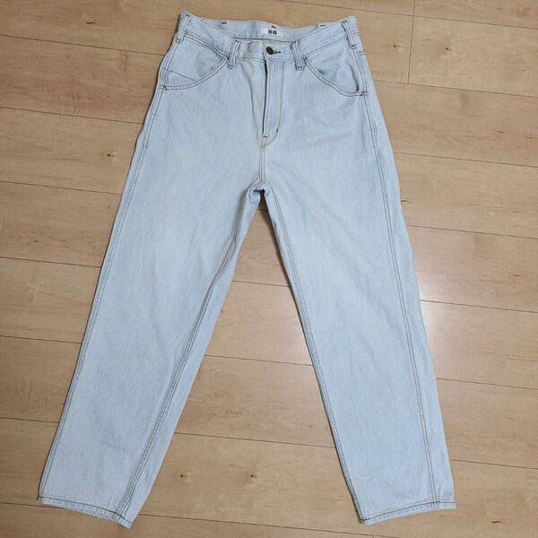 サササ、さわやかブルーデザインがシブちぃ!サイズ29インチ 73cm UNIQLO DENIM