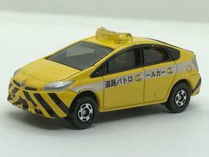 ち10★テコロジートミカ ミニカー トヨタ プリウス 道路パトロールカー 動作確認済 2010 1/60