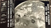 送料無料！中古CD帯あり BATTLE OF NINJAMANZ / FUCK THE WORLD (1st) 検:サイコビリー 柳家睦RATBONES /TOKYO BIG RUMBLE 　_画像2