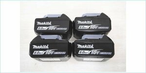 [DSE] (未使用) 送料無料 makita マキタ 純正 18V バッテリー BL1860B 6.0Ah 4個セット バラシ品 工具