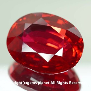 超大粒 49.69ct ピジョンブラッド合成ルビー