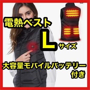 電熱ベスト モバイルバッテリー付き 電熱ジャケット USB給電　男女兼用　