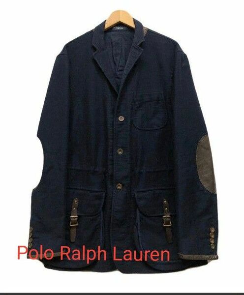 [シーズンオフ値下げ]レア美品！POLO Ralph Laurenエルボーパッチジャケット