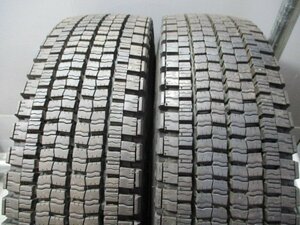 BN186 中古トラックタイヤ 225/80R17.5 123/122L イボ付き バリ山 冬2本価格！DUNLOP DECTES SP001 法人宛/営業所止め送料無料