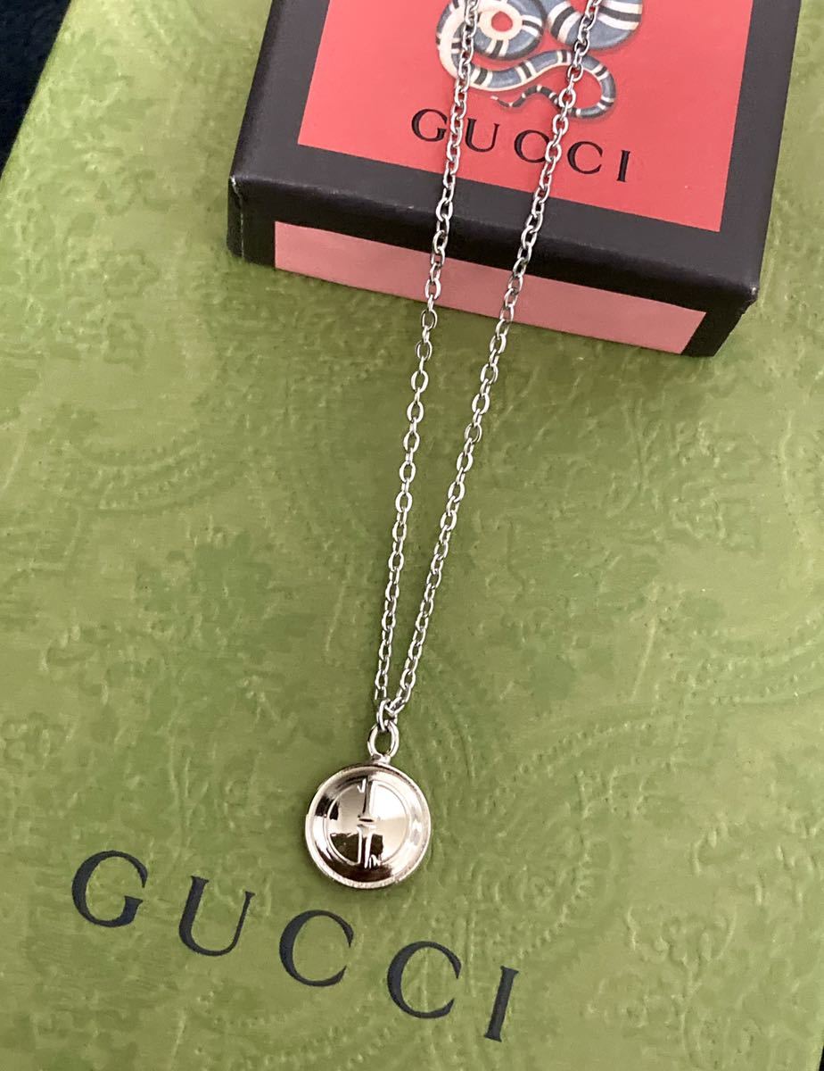 洗浄済】GUCCI グッチ シルバー 925 ペンダント ネックレス 847