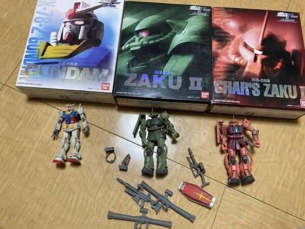 エクステンデット モビルスーツ イン アクション バンダイ　ガンダム　ザク　シャアザクセット！