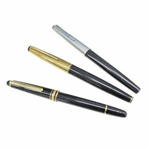 １円～ モンブラン MONTBLANC 万年筆 ペン先14K×1 14C×1 585 ブランド 筆記用具 文房具 ジャンク おまとめ品 (v0077624100)