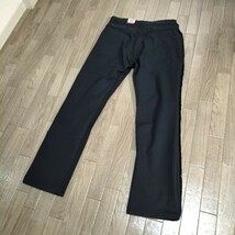 未使用☆Levi's 513 コットンパンツ スリムストレート ストレッチ ボトムス 黒 ジッパーフライ W31 タグ付 ボトムス リーバイス 古着 USED_画像7