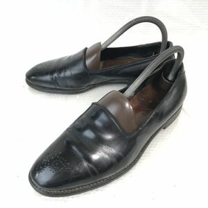 90s?/Vintage★ニコル/NICOLE★本革/マッケイ製法/メダリオン/ローファー【24.5cm/黒】スリッポン/モカシン/japan/dress shoes◆i-20