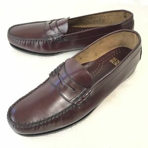 ナンブッシュ/NUNN BUSH★本革/マッケイ製法/コインローファー【13M/30.5-31.0/赤茶/RED BROWN】ビジネス/dress shoes◆pi-97