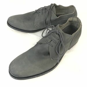 ポルトガル製★マンゴ/H.E. BY MANGO★ヌバック本革/プレーントゥ【UK7/25.5/灰色/GRAY】ビジネス/dress shoes◆pi-139