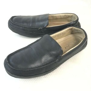 s Perry верх носорог da-/SPERRY TOP-SIDER* натуральная кожа / туфли без застежки / Drive обувь [USA10/27.5-28.0/ чёрный /BLACK] морщина обработка /STS10723*pi-168