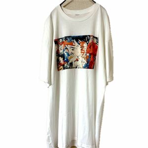 新古品　AKIRA アキラ　オーバーサイズ　Tシャツ　モード　ストリート　ホワイト 半袖Tシャツ WHITE