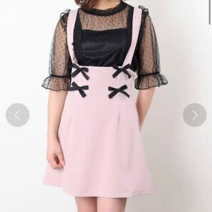 ロジータ リボン吊りスカート