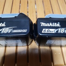 未使用　BL1860B　2個セットmakita(マキタ) 純正 18V リチウムイオンバッテリー 6.0Ah 残量表示機能付 2個セット　箱なし_画像5