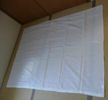 B品 肌掛ふとんカバー 日本製 二重ガーゼ 晒生地使用 綿１００％ 約１４０cm X１９０cm 白 ファスナー式 8ヵ所ヒモ付 送料無料 ダブルガ_画像3