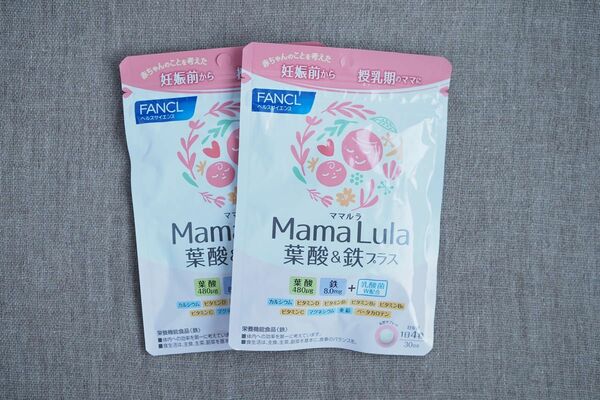 ファンケル Mama Lula 葉酸&鉄プラス 30日分×2袋