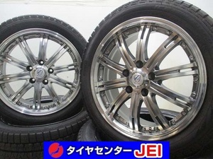 17インチ バリ溝 225/45R17 7J+38 114.3 レクサスIS 中古スタッドレスタイヤホイール【4本セット】 送料無料(SA17-3708）