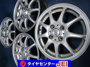 14インチ DIOS 4.5J+43 100 軽自動車 中古アルミホイール【4本セット】送料無料(A14-4545）