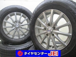 15インチ VRX2 205/65R15 6J+53 114.3 ノア/ヴォクシー 中古スタッドレスタイヤホイール4本セット送料無料(SA15-3747）