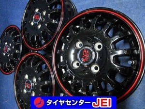 12インチ ウェッズ ヴィセンテ 3.5J+45 100 軽自動車/軽トラ/軽バン 中古アルミホイール【4本】送料無料(A12-4551）