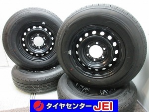 15インチ トヨタ ハイエース純正 195/80R15 6J 139.7 2023年 新車外し BS 新古タイヤ ホイール4本セット送料無料(MS15-2684-1）