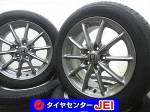 17インチ ホンダ オデッセイ純正 215/55R17 7J+55 114.3 バリ溝 中古タイヤホイール【4本セット】 送料無料(MA17-3795）