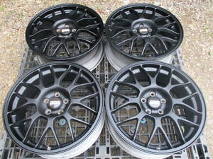 鍛造 BBS マットブラック 17 Inch 5穴 100 7J 55 Subaru OP レガシー XV Studless　用