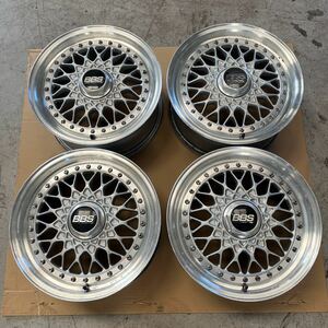 BBS RS 当時物 PCD100 4穴 RS033 4本 15インチ 6.5J ET34 ゴルフ ポロ BMW E30 シビック インテグラ 軽自動車 リバレルベース USDM