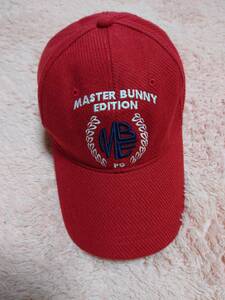 【送料無料】MASTER BUNNY EDITION マスターバニーエディション キャップ 帽子 サイズＭ 赤