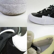 153s NIKE × SACAI ナイキ サカイ BLAZER LOW ブレーザー ロー DM6443-001 US9/27cm 箱有 ※中古_画像7