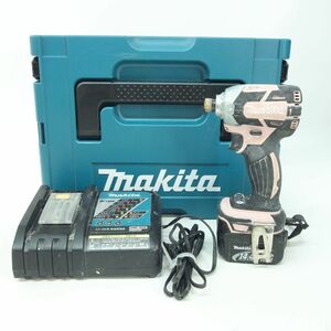 104 makita/マキタ 14.4V 充電式インパクトドライバ TD137D バッテリー、充電器、ケースセット 電動工具 ※中古