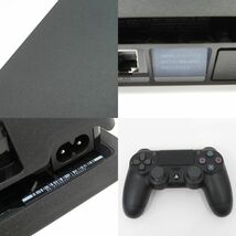 057 SONY ソニー PS4 CUH-2100A 500GB ジェットブラック 本体/その他付属品付 ※中古_画像5