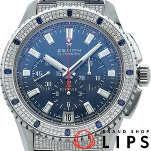 Zenis El Primero Stratos Freback Chronograph Diamond Sapphire Bezel 16.2063.405/515