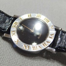 ★CORUM ROMVLVS 24.101.21 コンビ 黒文字盤 レディース クォーツ 腕時計 ロムルス コルム★_画像10