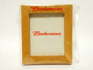 Art hand Auction バドワイザー Budweiser ミニフォトフレーム 写真立て スタンド 非売品 ノベルティ ビール 酒, 広告, ノベルティグッズ, ドリンク, その他