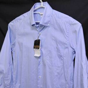 古着●タケオキクチ 長袖シャツ シンプルブルー サイズ3 L タグ付き
