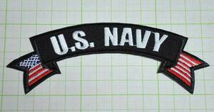 アイロンワッペン・パッチ U.S.ネイビー 星条旗 部隊章・階級章