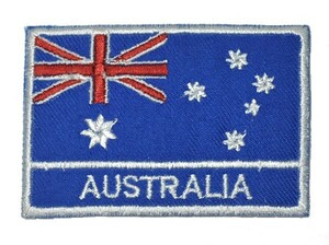  утюг нашивка * patch Австралия полосный . национальный флаг zq